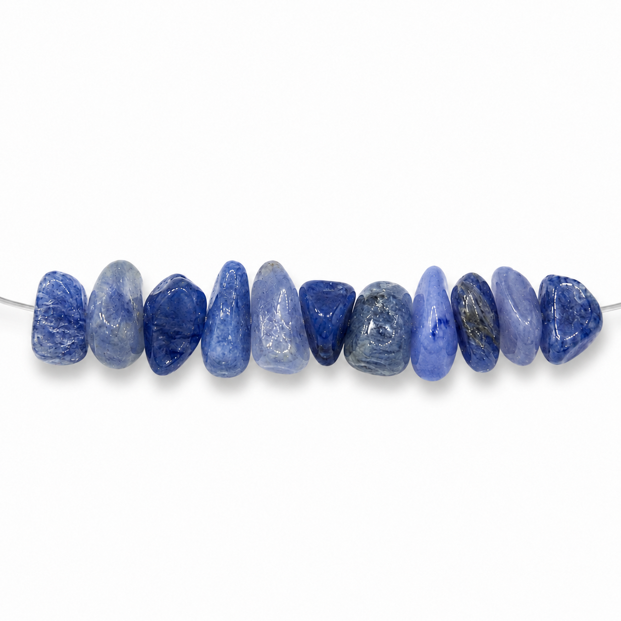 Kyanite Oval Beads jewelry component for DIY projects - image 1