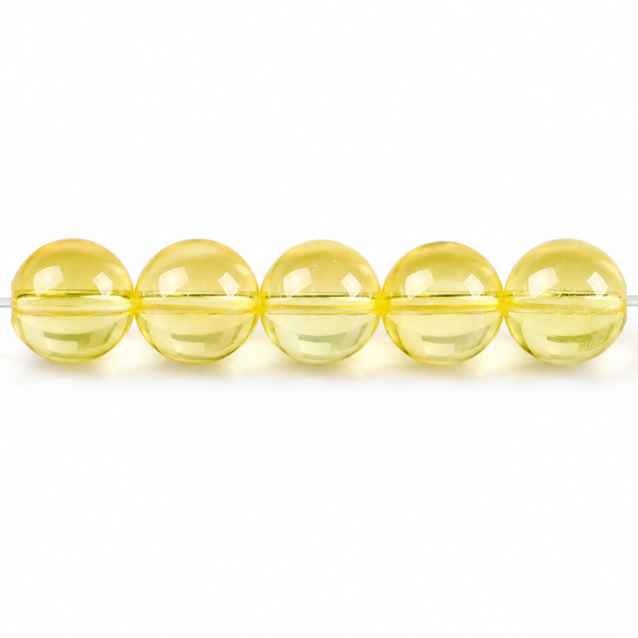 Lemon Quartz Beads jewelry component for DIY projects - image 1