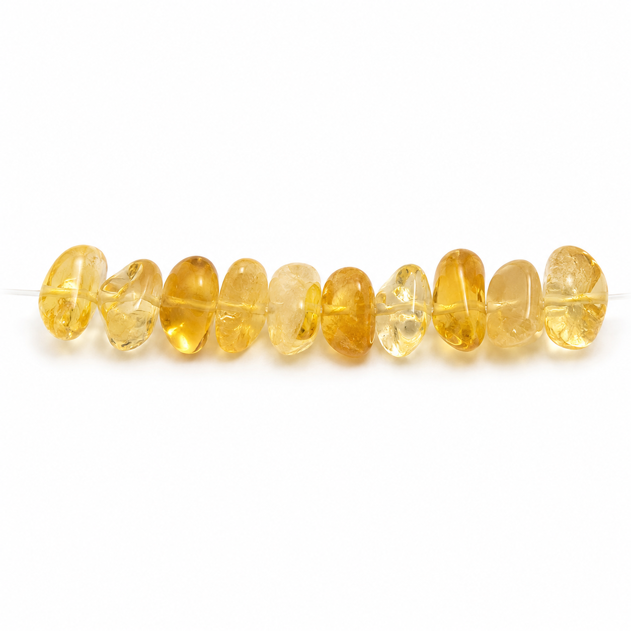 Golden Citrine Chip Beads jewelry component for DIY projects - image 1