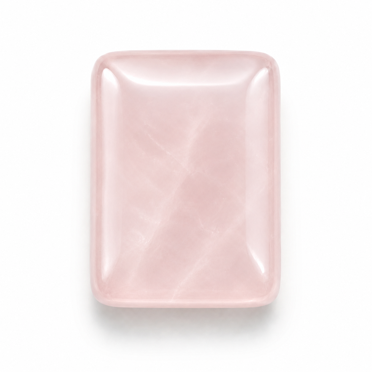 Rose Quartz Peace Plaque jewelry component for DIY projects - image 1