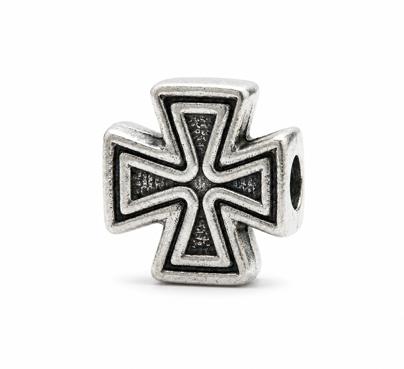 Tibetan Silver Cross Buckle jewelry component for DIY projects - image 1