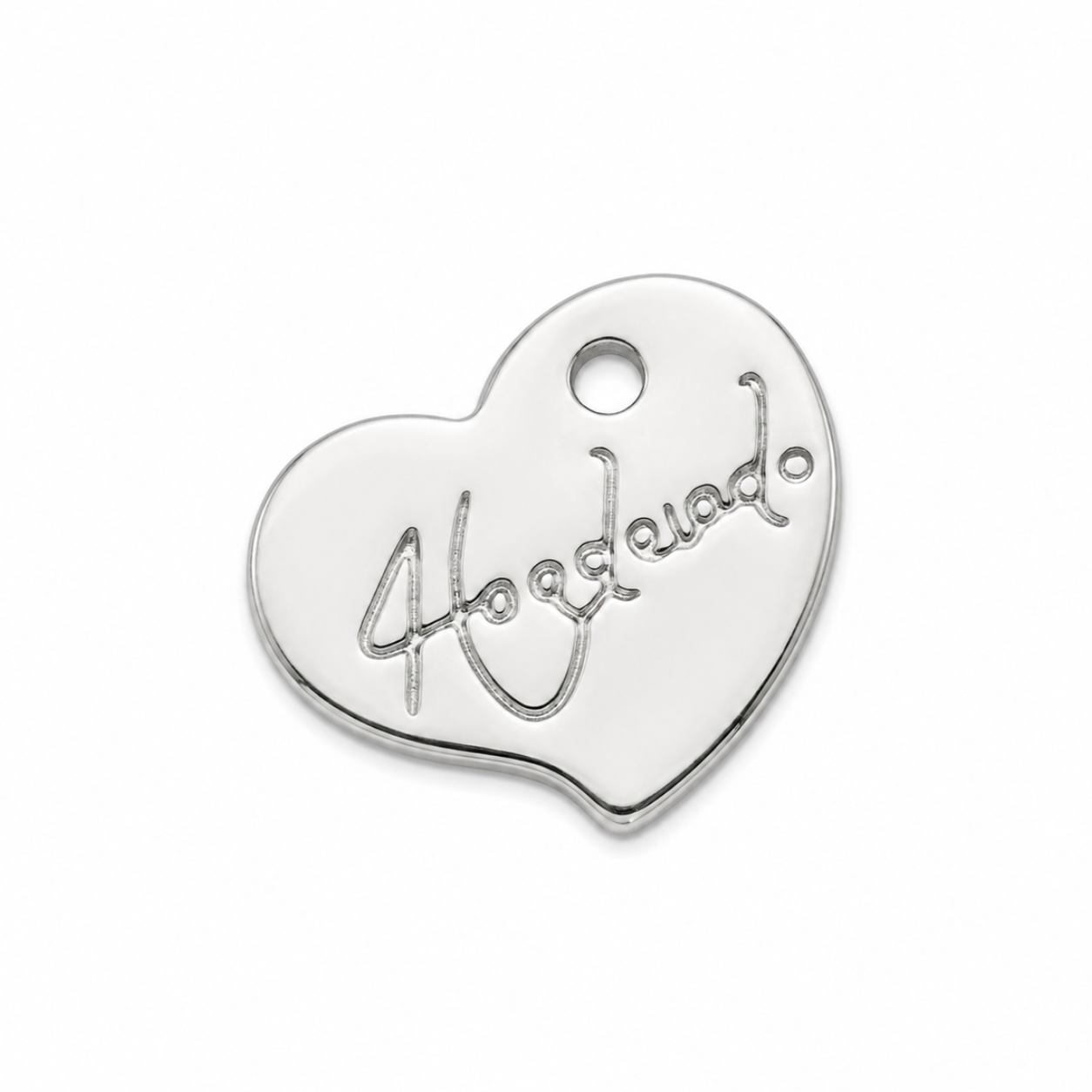 Handmade Heart Tag jewelry component for DIY projects - image 2