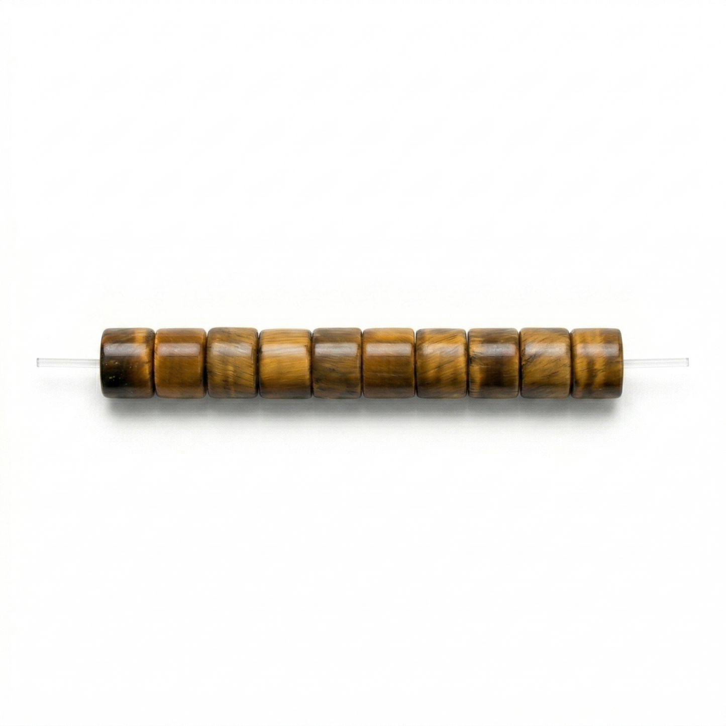 Tiger Eye Tube Beads jewelry component for DIY projects - image 1