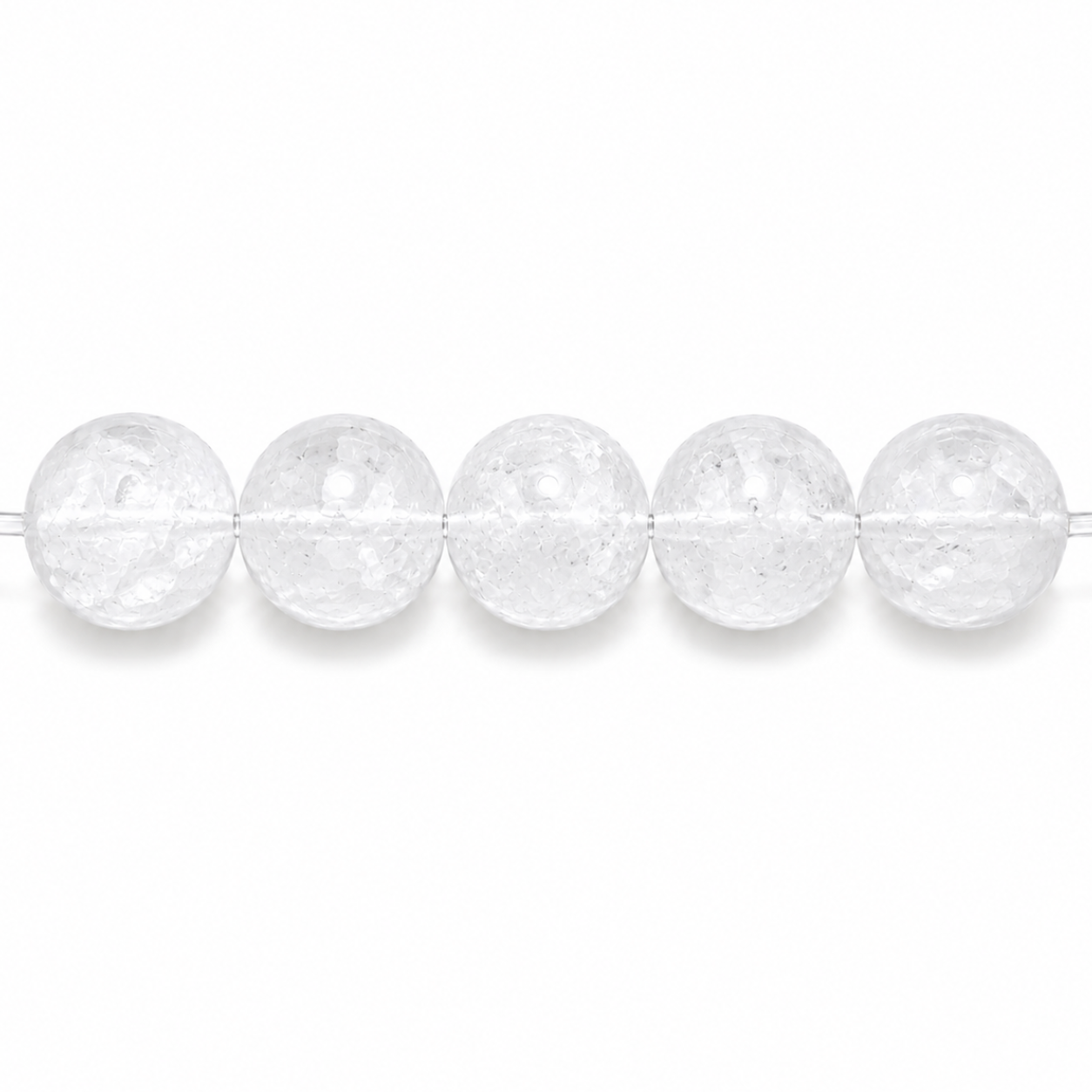 Clear White Phantom Quartz Beads jewelry component for DIY projects - image 1
