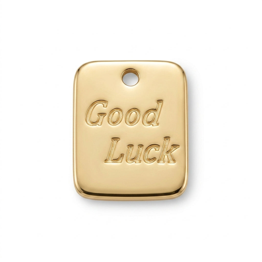 Good Luck Tag jewelry component for DIY projects - image 1