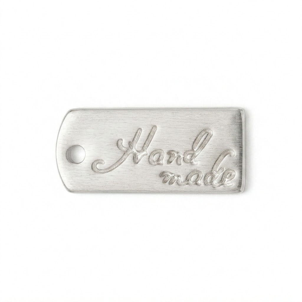 Handmade Rectangle Tag jewelry component for DIY projects - image 2