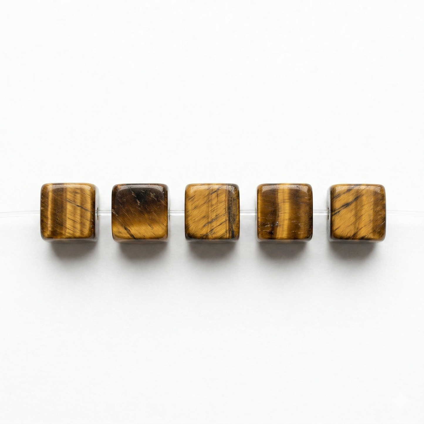 Tiger Eye Barrel Beads jewelry component for DIY projects - image 1