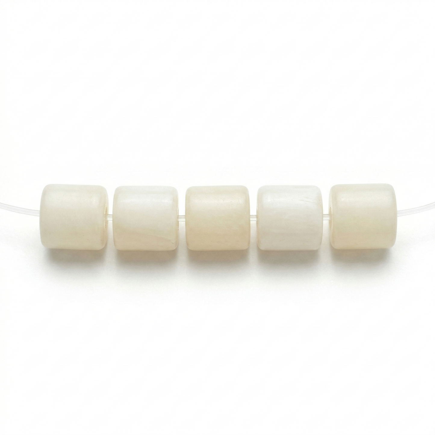 White Opal Beads jewelry component for DIY projects - image 1