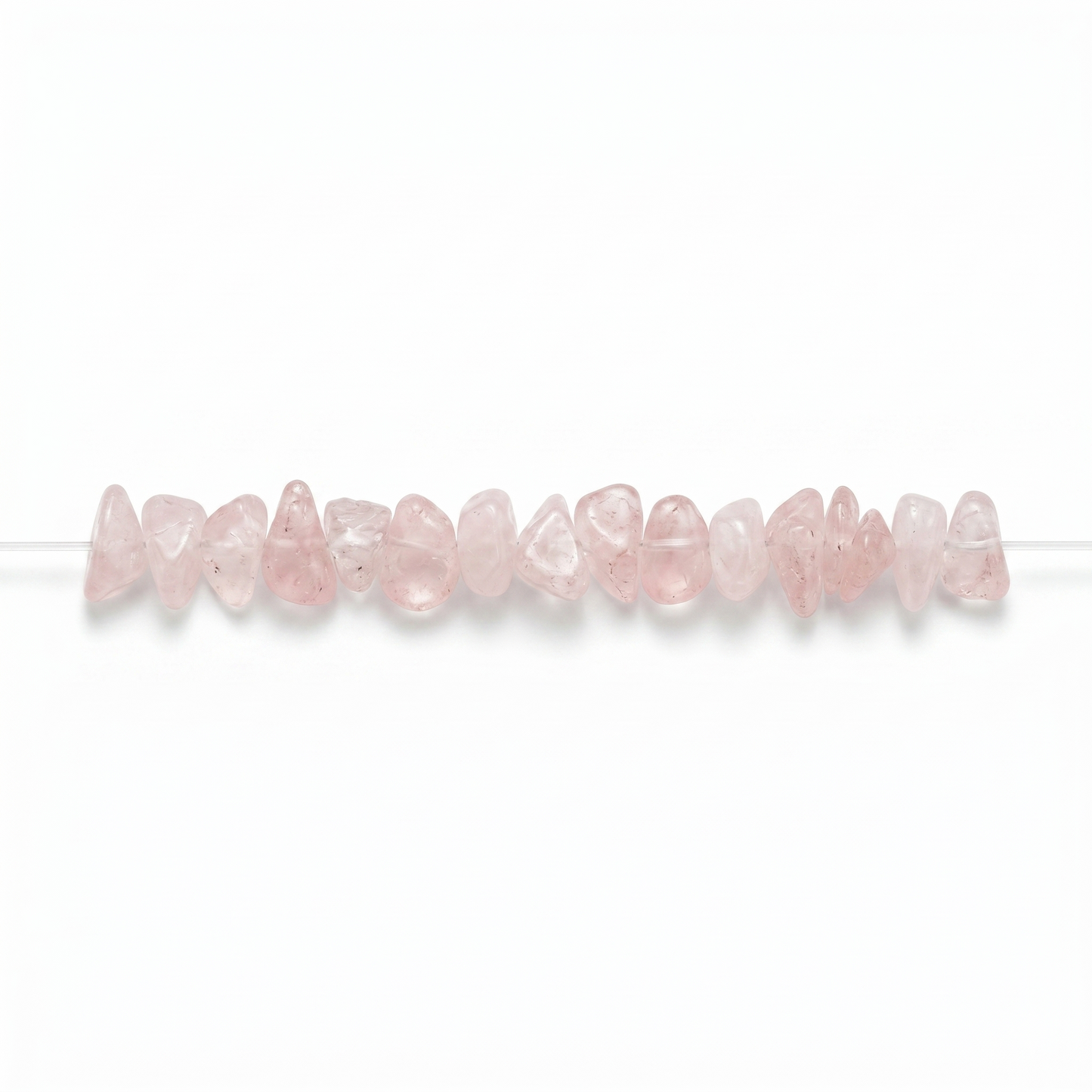 Rose Quartz Chip Beads jewelry component for DIY projects - image 1