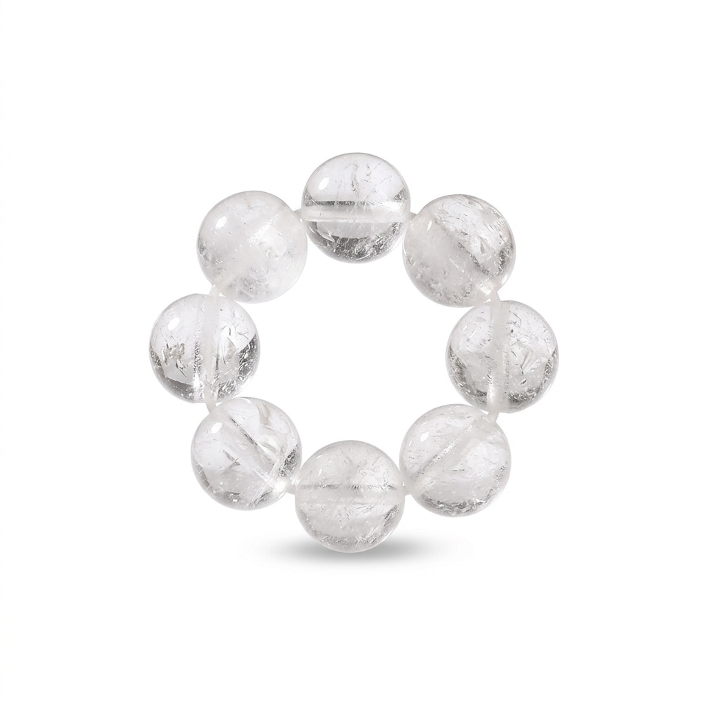 Clear Quartz Spacer Strand jewelry component for DIY projects - image 1