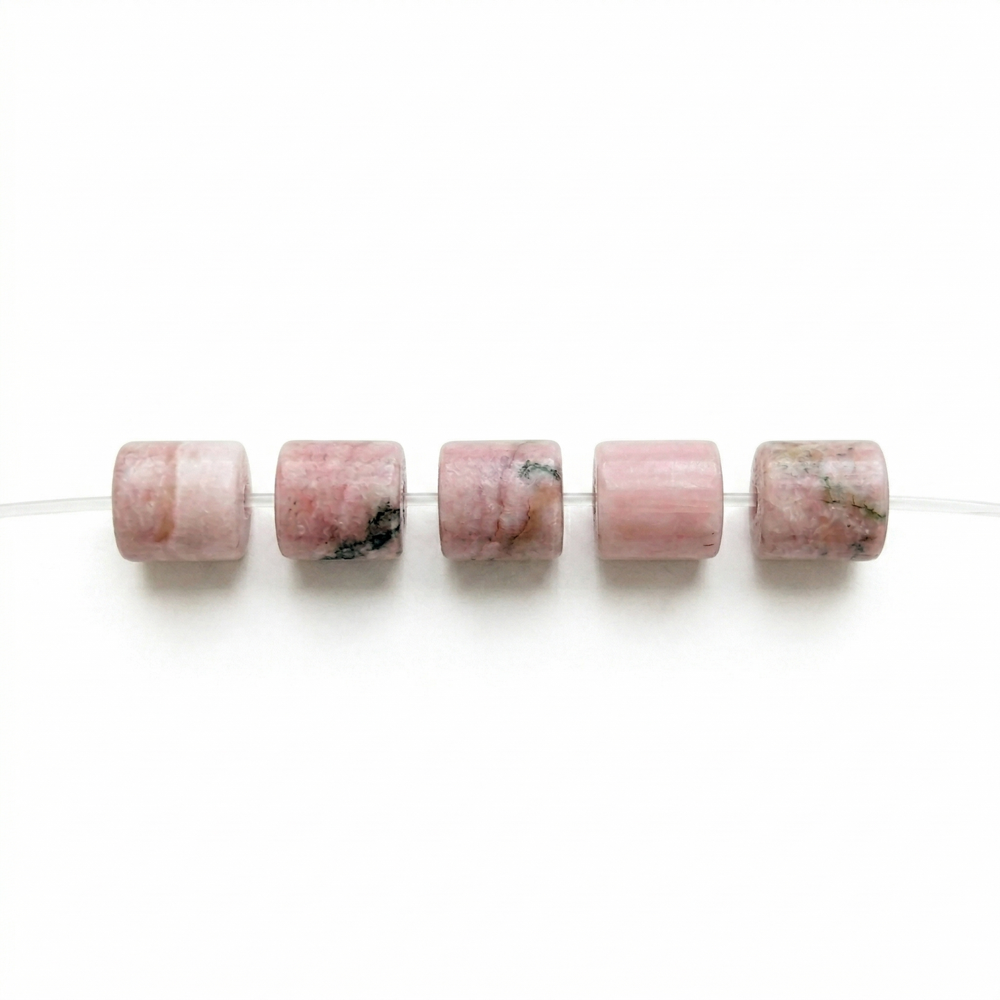 Pink Opal Barrel Beads jewelry component for DIY projects - image 1