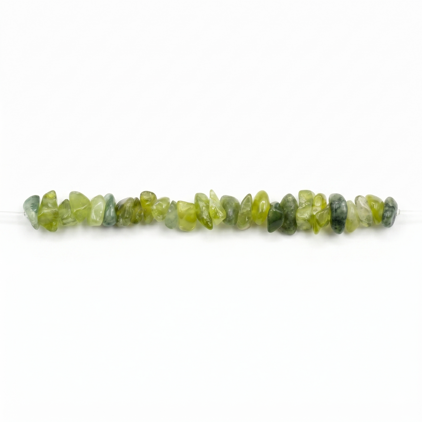 Xiuyan Jade Chip Beads jewelry component for DIY projects - image 1