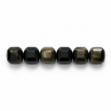 Gold Sheen Obsidian Beads