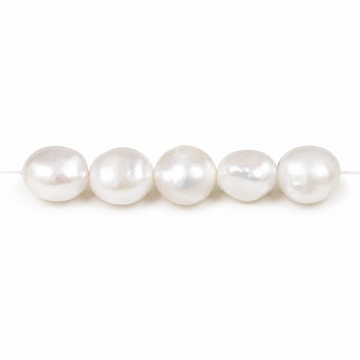 White Freshwater Pearl Beads 5A