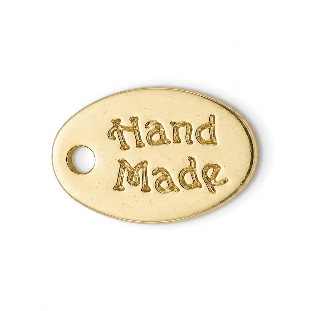 Polished Handmade Oval Tag
