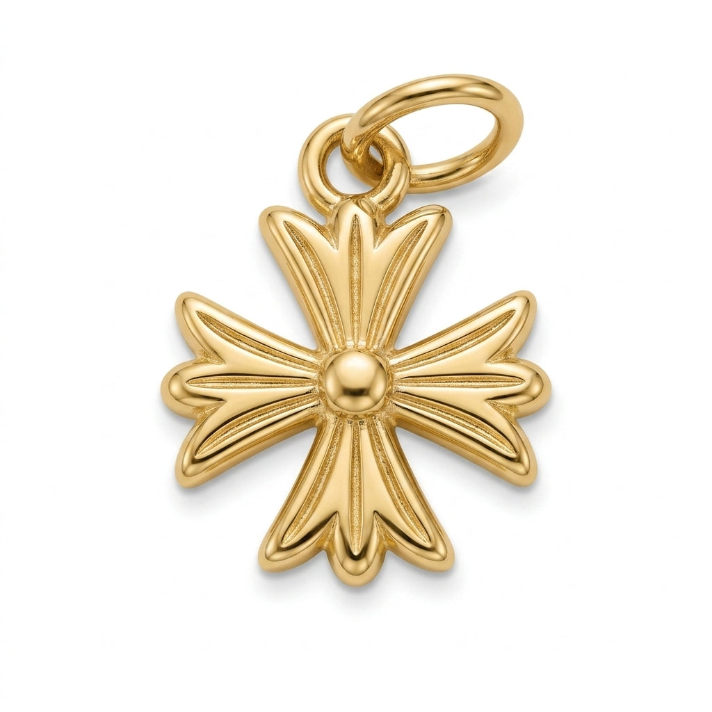 Floral Cross Pendant