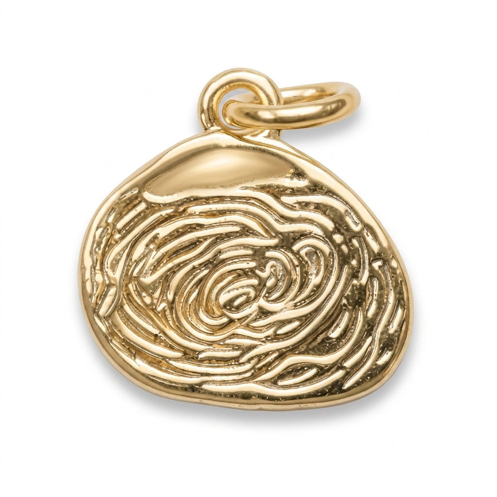 Textured Coin Pendant