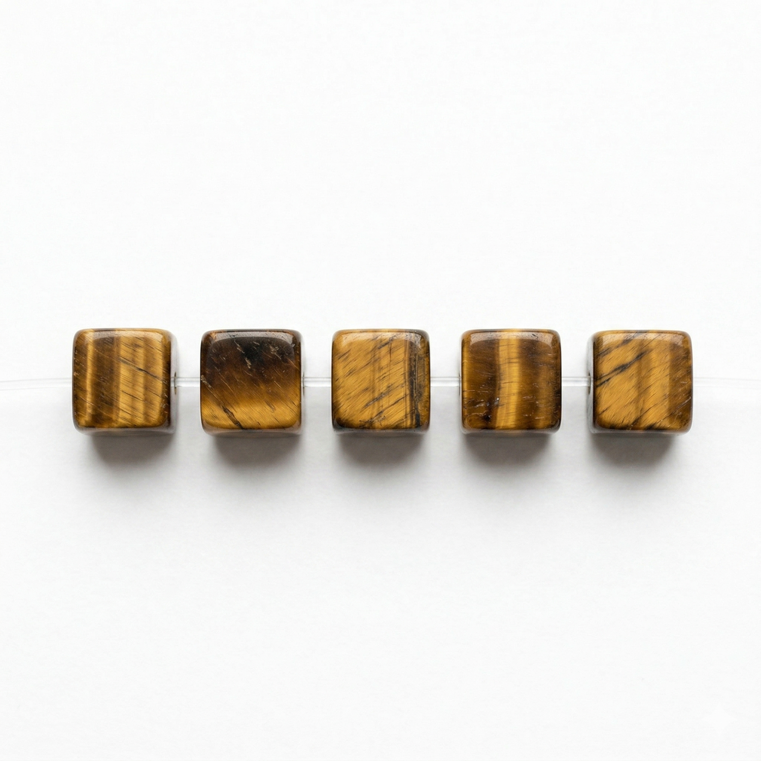 Tiger Eye Barrel Beads