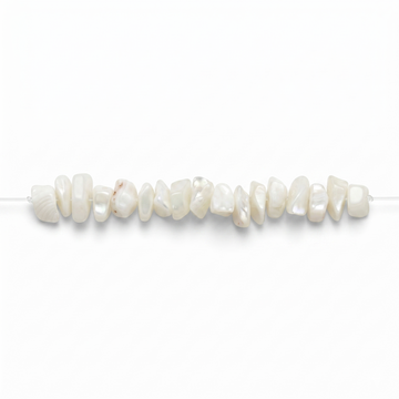 White Shell Chip Beads