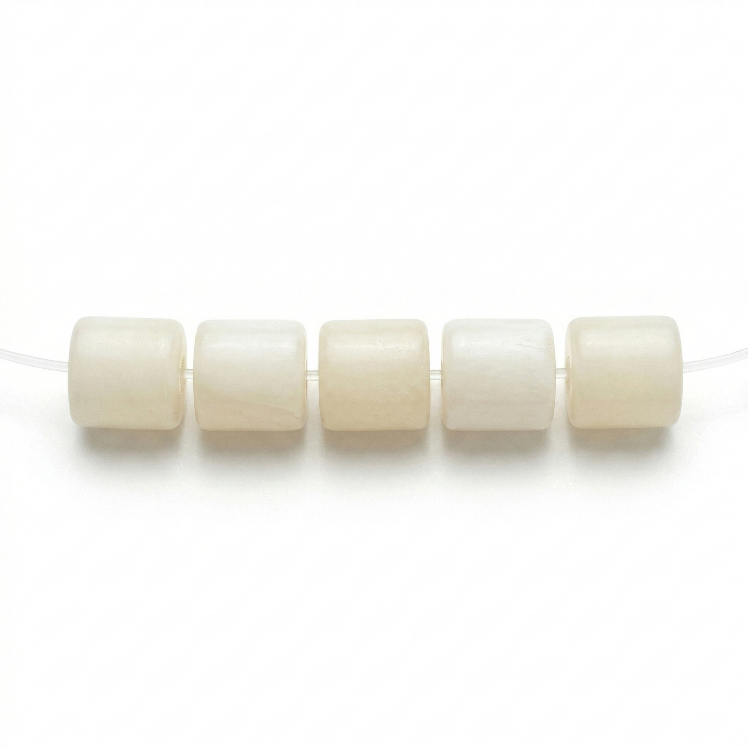 White Opal Beads