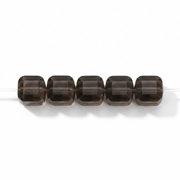 Smoky Quartz Barrel Beads