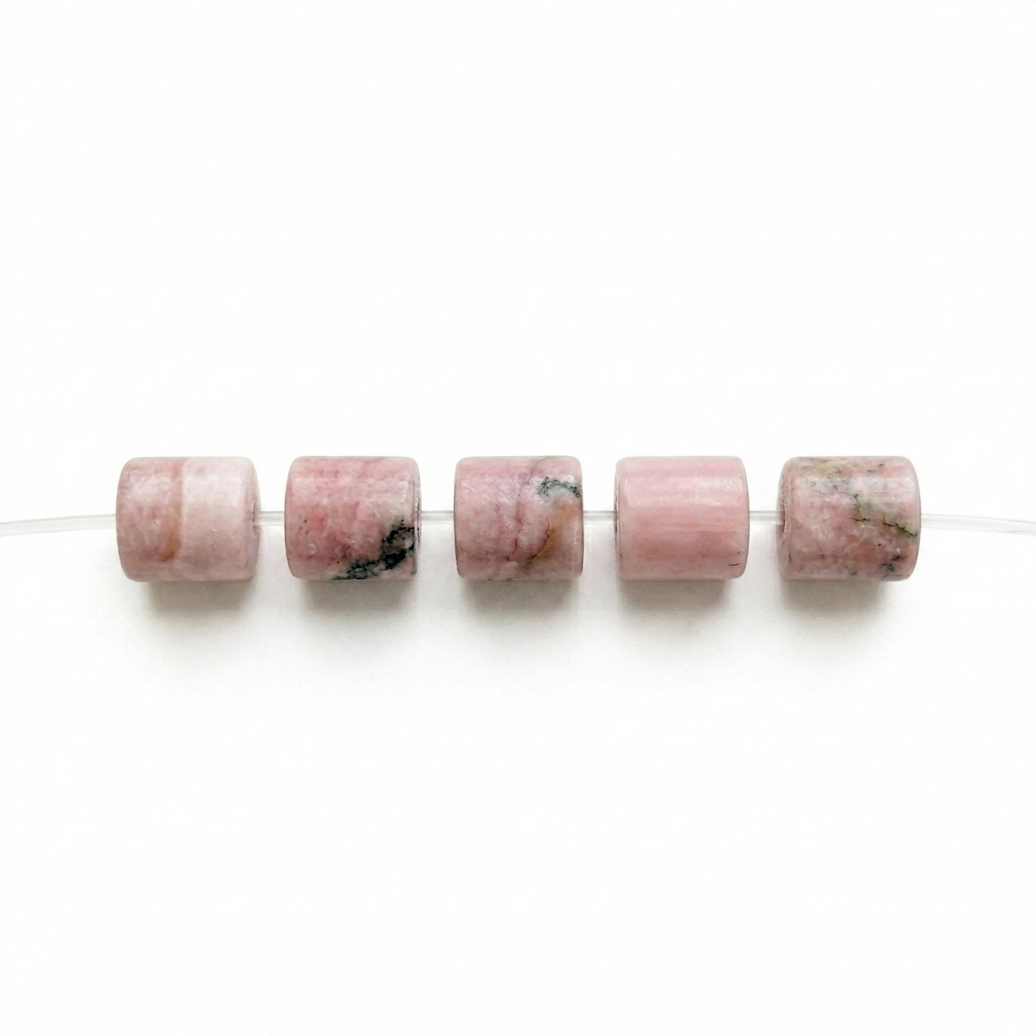 Pink Opal Barrel Beads
